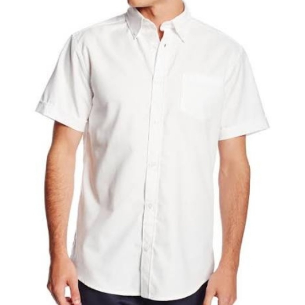 Wear Guard - Engineered for Work Short Sleeve Button up Collared Shirt in White